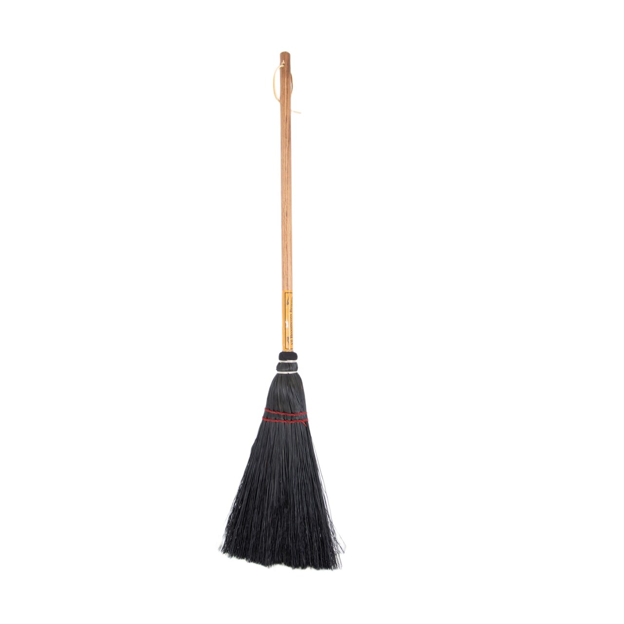 Lehman's Amish Fireplace Broom, Durable 34 inch Oak Handle and Black Broomcorn Bristles for Ash and Debris Cleanup